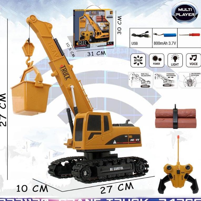 MAINAN RC CRANE EXCAVATOR CRANE MOBIL BEKO REMOTE CONTROL RADAR