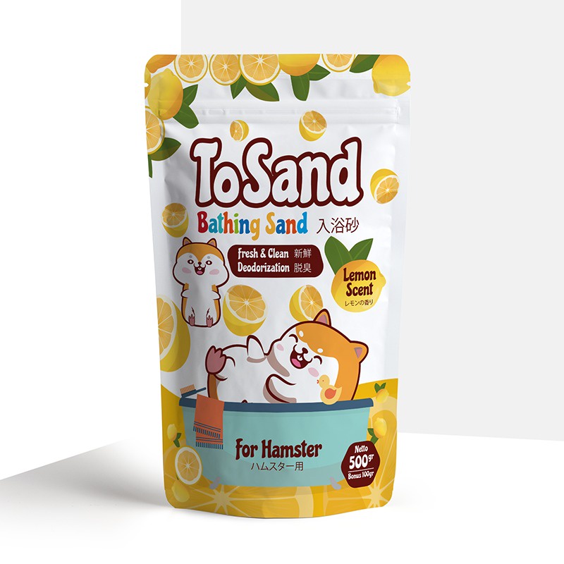 TOSAND Bathing Sand Pasir Mandi Hamster 500GR FREE 100GR