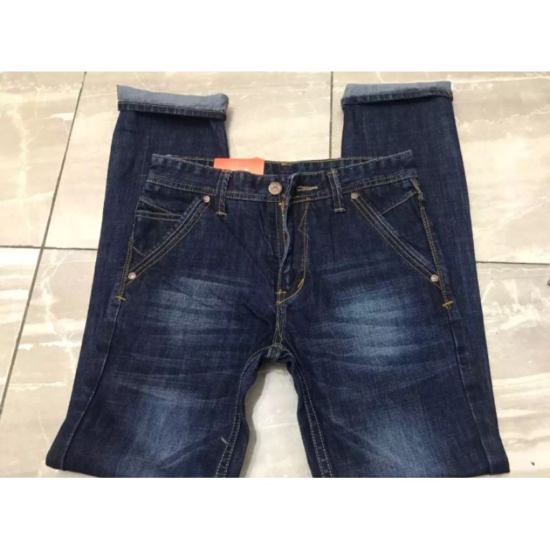 DJ // CELANA LOIS (27-38) PANJANG PRIA BAHAN ORIGINAL JEANS / CELANA COW KEKINIAN