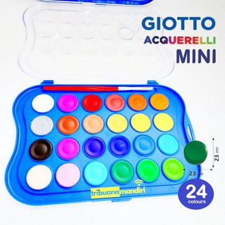 Giotto Acquerelli 24  Warna  Water Color Cake Cat  Air  