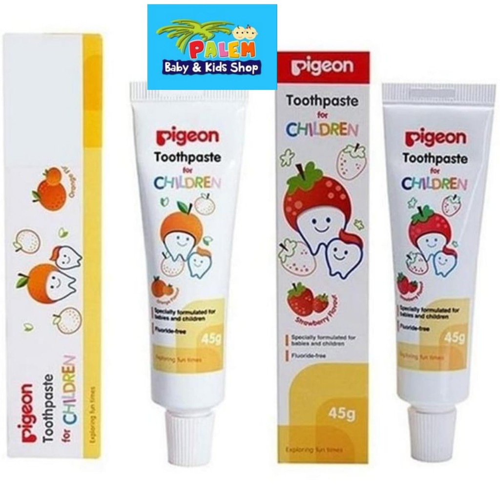 pigeon tooth paste for children orange &amp; strwbery 45gr