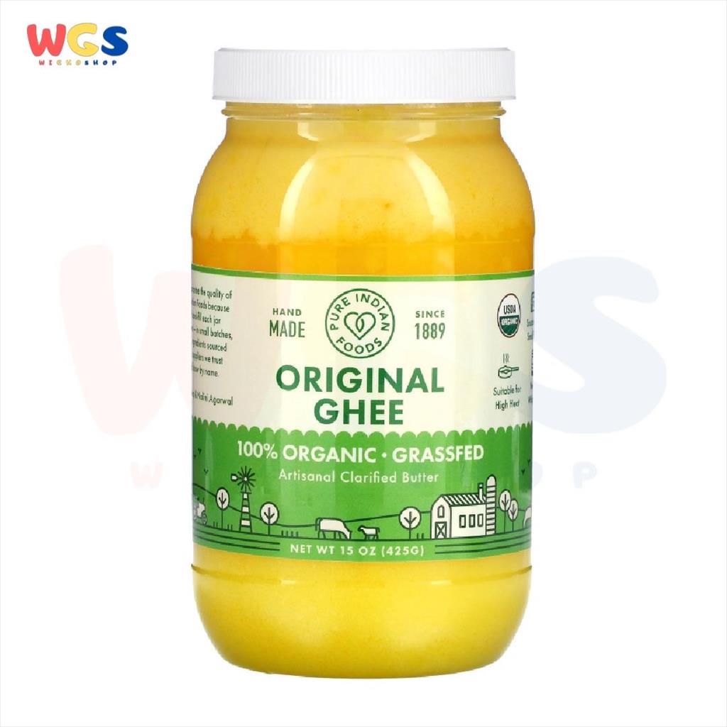 Jual Pure Indian Foods 100 Organic Grassfed Original Ghee 15oz 425g