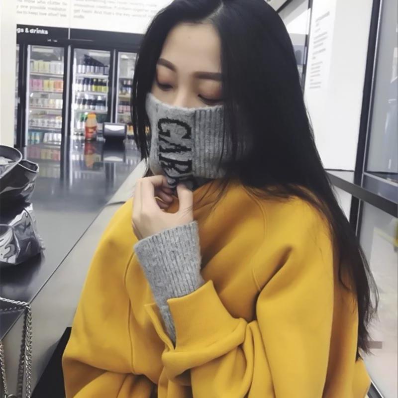 Sweater Kaos  Model Longgar Lengan Panjang Kerah  Tinggi  2 