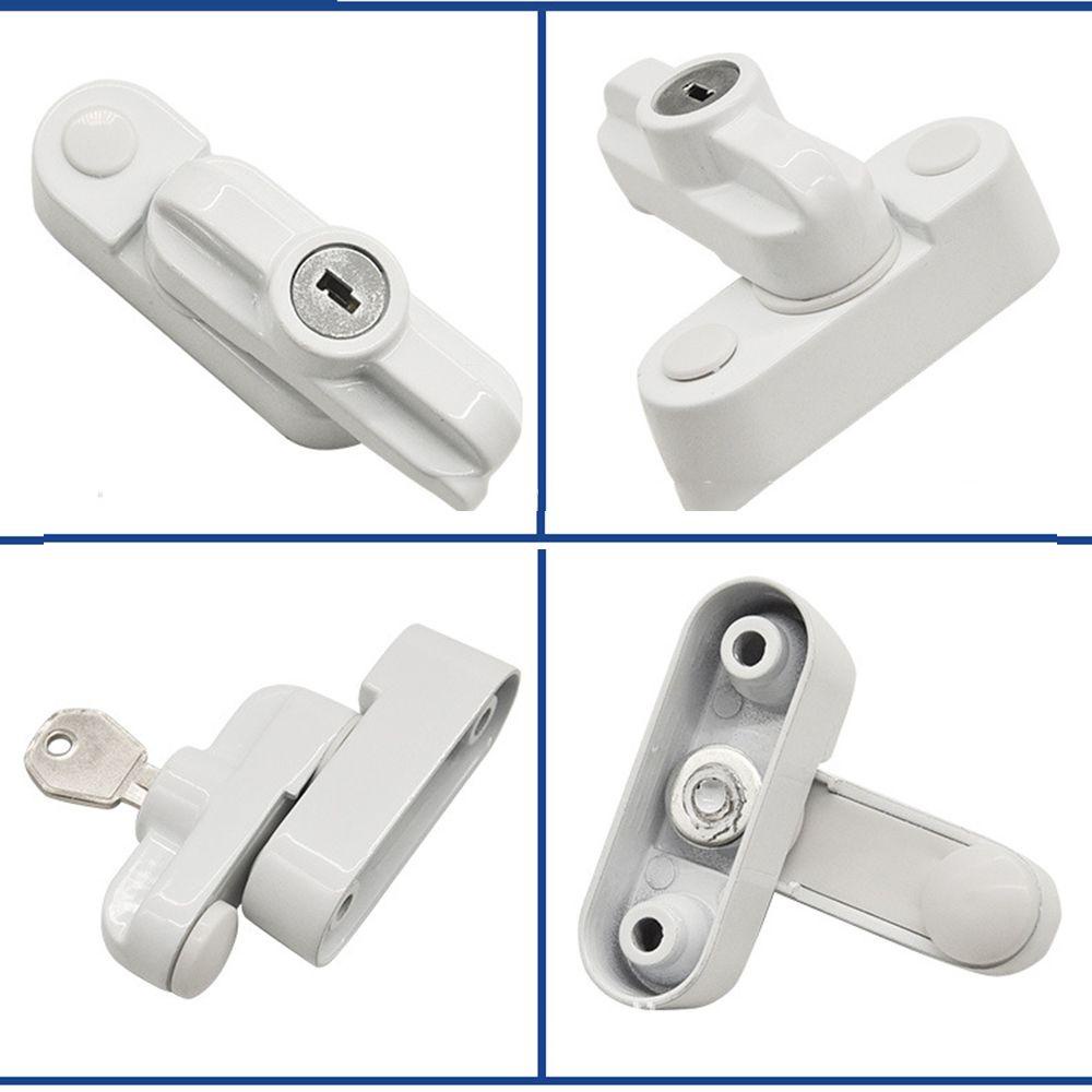 TOP Casement Pintu Dan Jendela T-Lock Rumah Zinc Alloy Security Pembatas Lock Dengan Kunci Pengaman Locks
