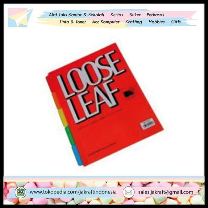 

BEST SELLER Divider Index Binder B5-IL-05C Isi 5 Pembatas Kertas File Loose Leaf - TERJAMIN