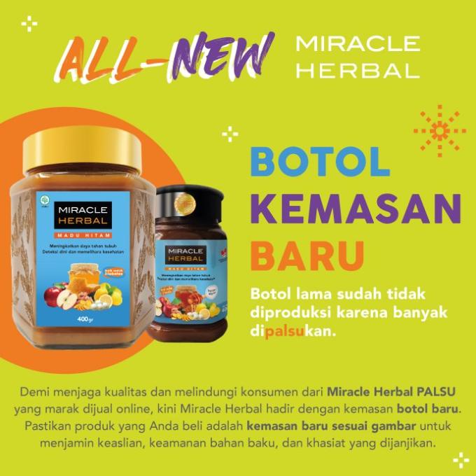 

MIRACLE HERBAL 400ML MADU HITAM