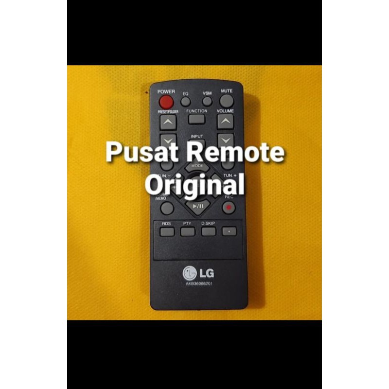 REMOTE REMOT DVD LG PLAYER AKB36086210 ORIGINAL ASLI