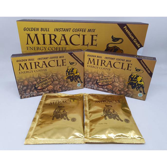 KOPI MIRACLE ISI 12 SACHET | MIRALE COFFEE | MIRACLE ORIGINAL |MORGAN
