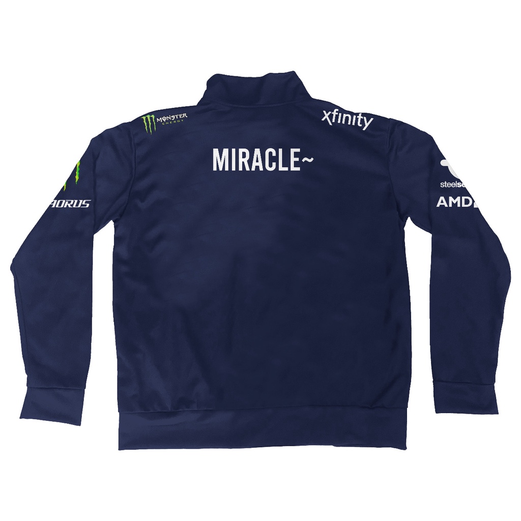 Jaket Turtleneck Team EG Evil Geniuses Navy  [ Nickname bisa di request ]