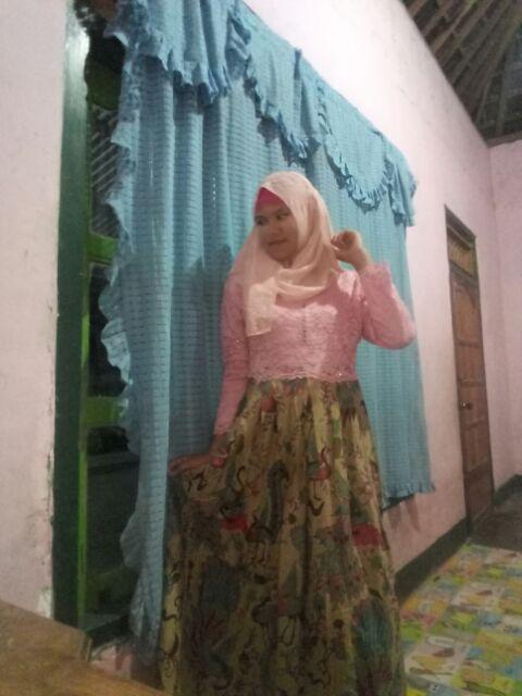 Ms Sarimbit Gamis Batik Mix Brukat (krisna Couple)