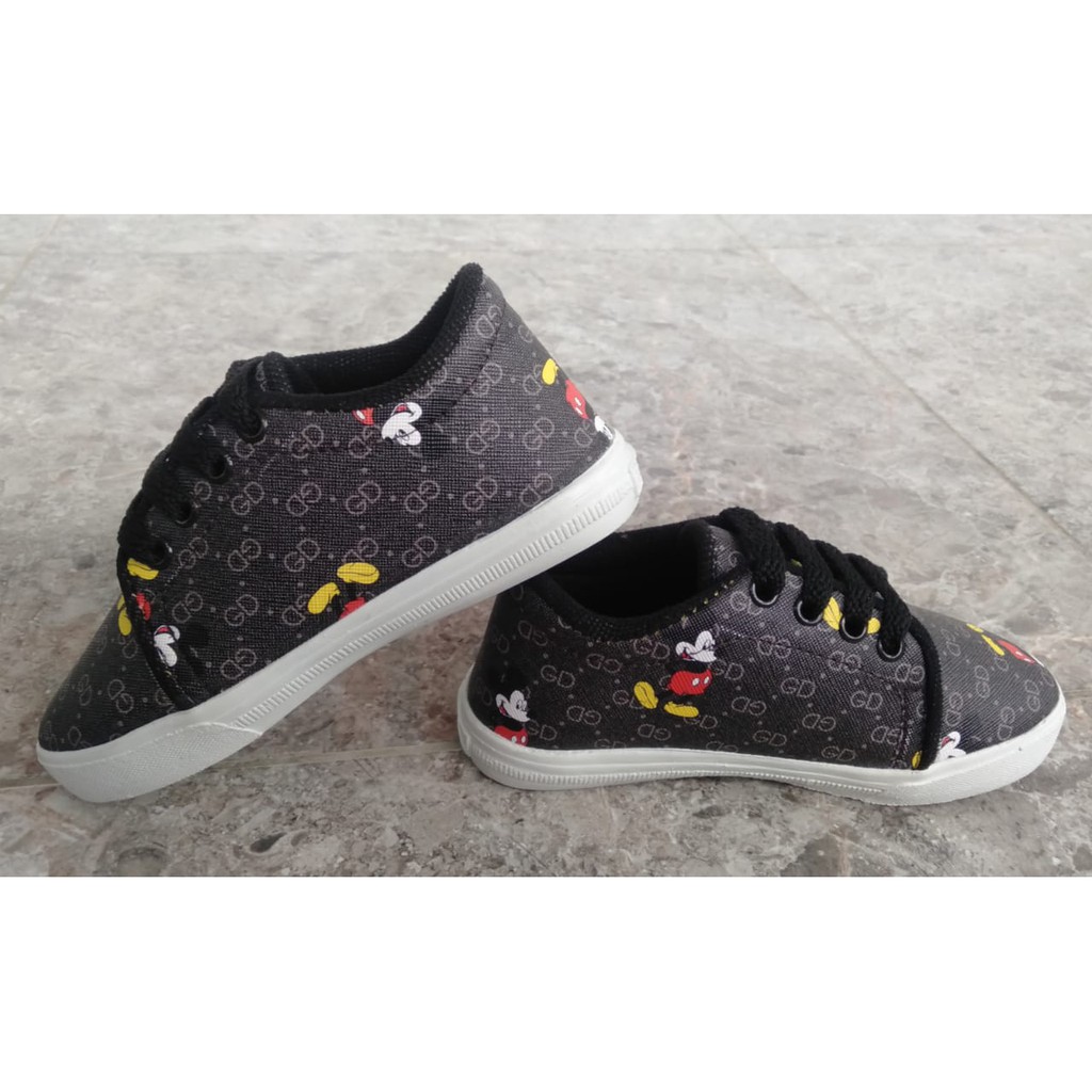 Sepatu Sneakers Anak Kartun Mickey Mouse Lucu dan Terbaru