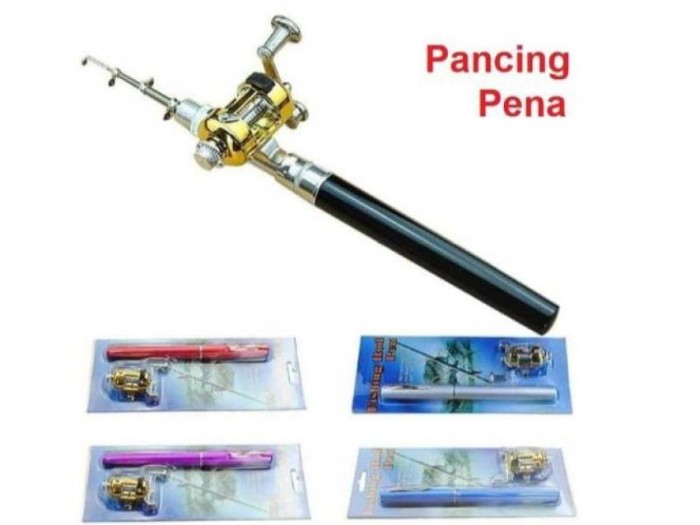 Pancingan Pulpen Mini Fishing Rod Pen Joran Pancing Pulpen Pancingan -