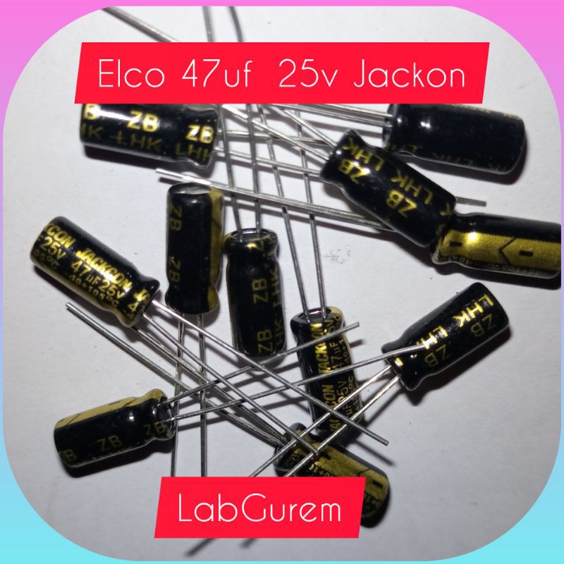 ELCO 47UF 35v JACKON KUALITAS BAGUS