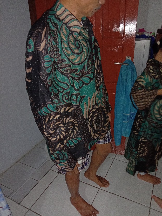 Maura Cople - Sania Ruffle Batik Cople Jazy Gamis Syari - Gamis Kerah Jazz Motif Puser. Cs