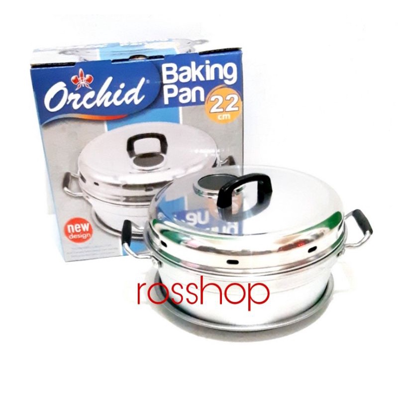 Baking Pan Orchid Aluminium/Panci Loyang Cetakan Kue Bolu/Panci Oven Kue Bolu