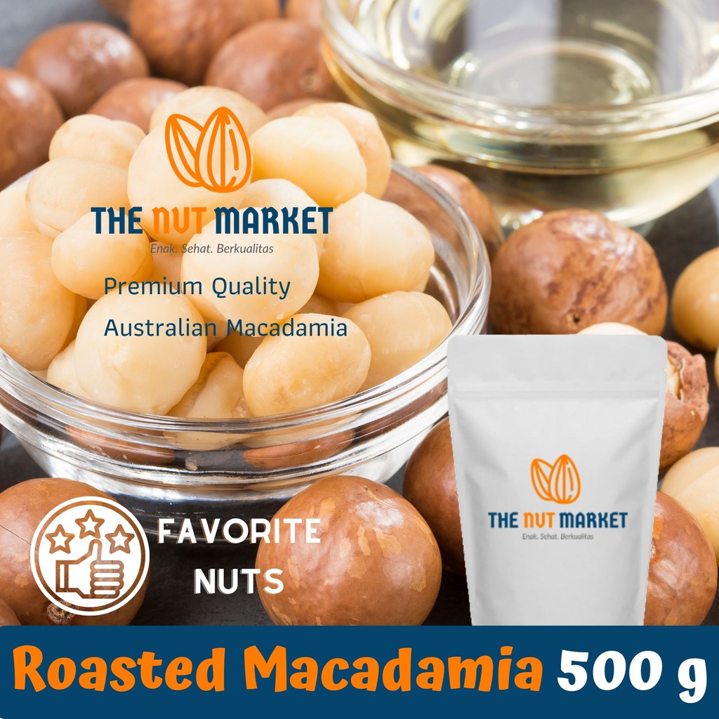 

Kacang Macadamia 500 gram Panggang / Roasted FAVORIT