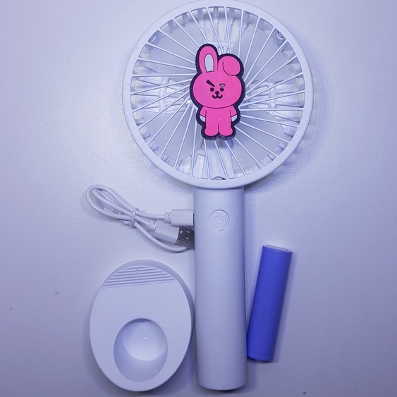 BT21 BTS KIPAS ANGIN MINI PORTABLE CAS USB / HANDY FAN KPOP