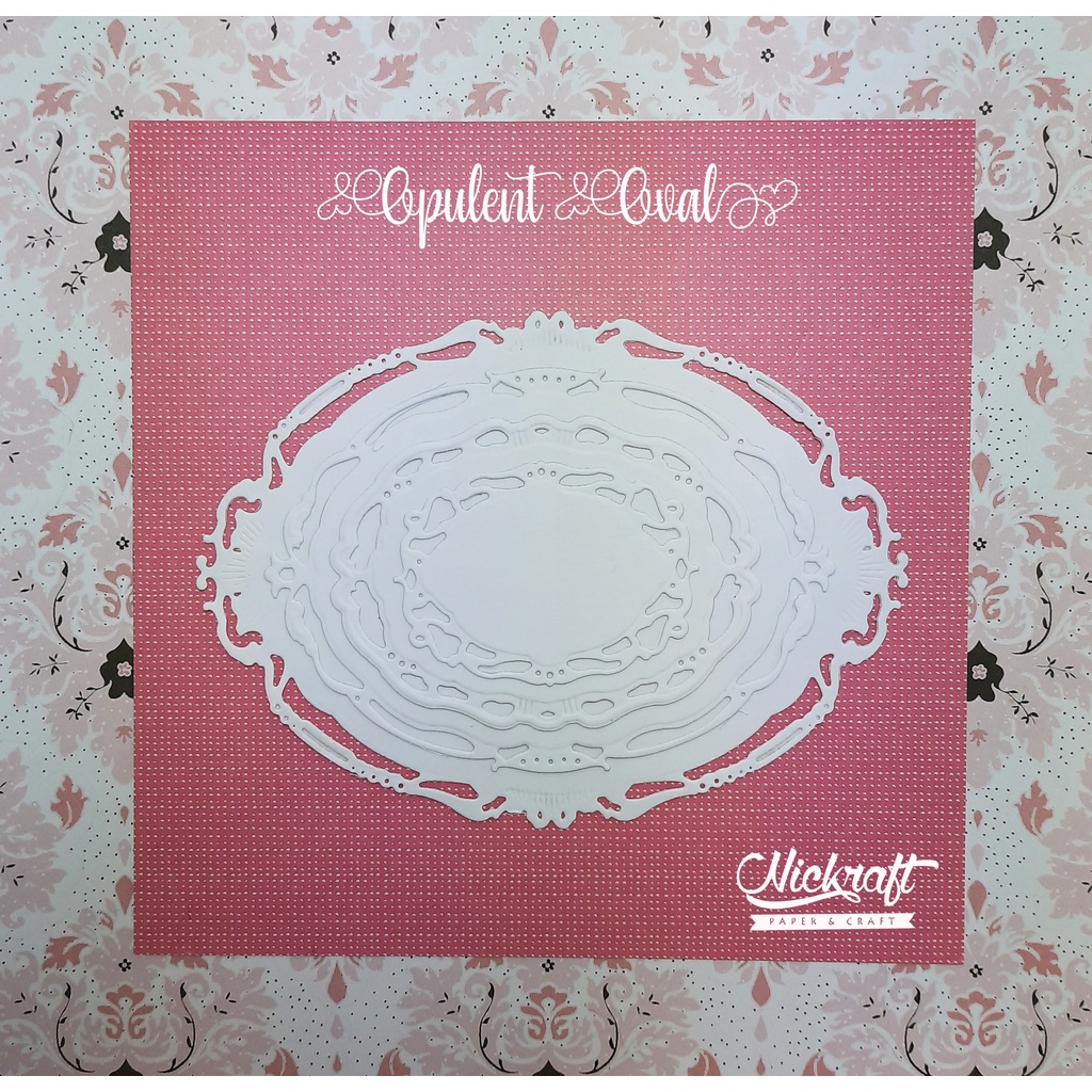 

OPULENT OVAL - BAHAN HIASAN SCRAPBOOK LABEL KERTAS
