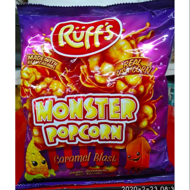 POPCORN ruffs monster CARAMEL BLAST 80g