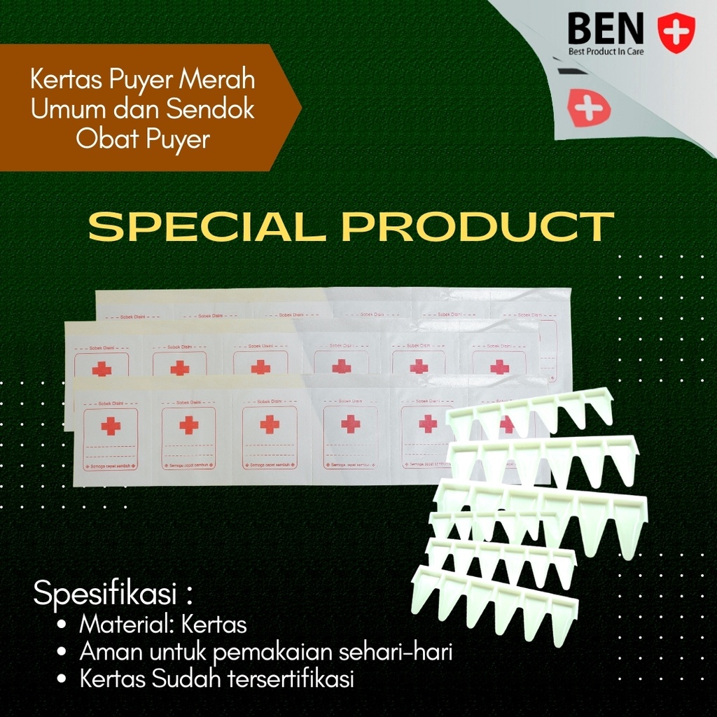 Kertas puyer + Sendok puyer