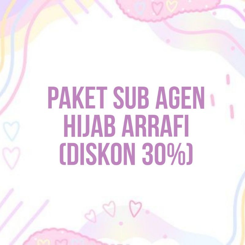 PAKET SUB AGEN HIJAB ARRAFI