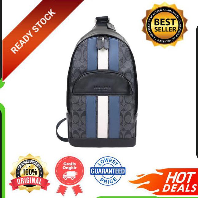 ✪ TERBARU TAS SELEMPANG COWOK DISTRO✪ COACH SLING BAG TAS SELEMPANG DADA TAS PRIA TAS PINGGANG