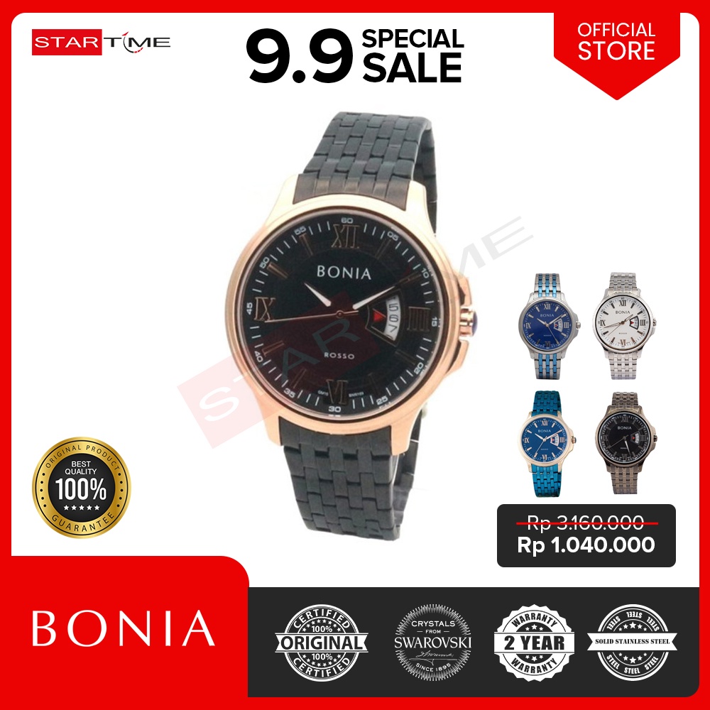 Jam Tangan Bonia Jam Tangan Pria  BR169 Original