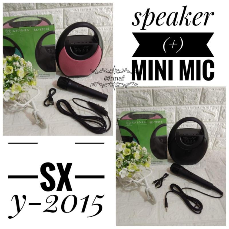 *Set Speaker(+) Mini Mix New* *SX-Y2015*g  cocok digunakan pada acara senam, suara tidak bising.