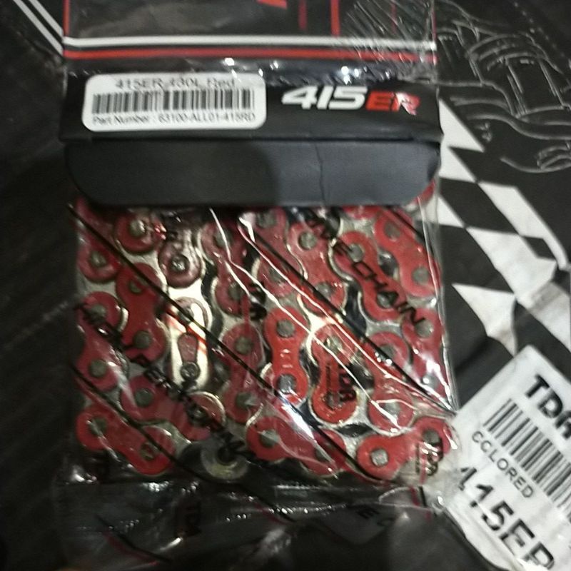 TDR RANTAI 415 ER - 130L COLOUR DRIVE CHAIN RED YELLOW GREEN BLUE JUPITER FU VIXION CB150R SATRIA SUPRA TIGER CB GL MEGAPRO