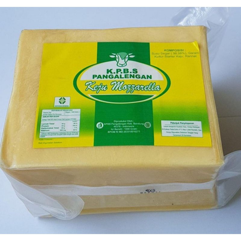 Keju Mozzarella KPBS Pangalengan 1kg