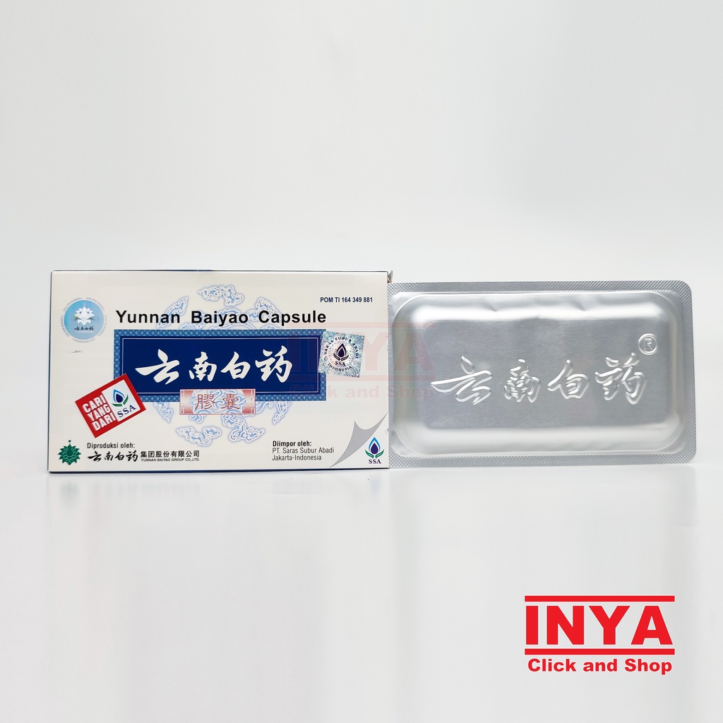 YUNAN BAIYAO CAPSULE 16 Caspule - Obat Luka Dalam