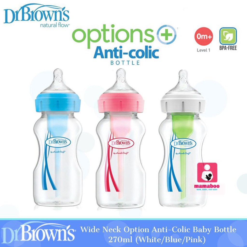 DR BROWNS Botol  Option Wide Neck PLUS 270ml