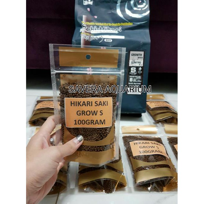 

HIKARI SAKI GROW 100GR / SIZE S / REPACK PELET IKAN / LOHAN / KOI