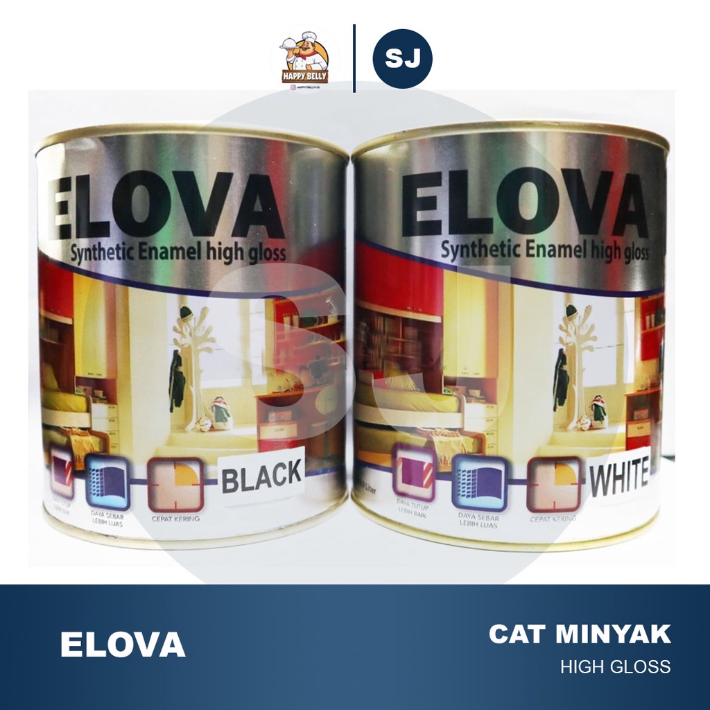 

CAT KAYU / CAT BESI / CAT MINYAK ELOVA 0.1 L SILVER