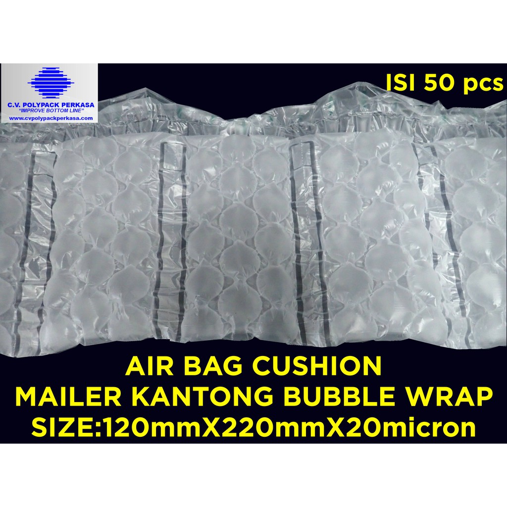 

Mailer Kantong Udara Bubble Wrap size 120mmx220mm Isi 50pcs