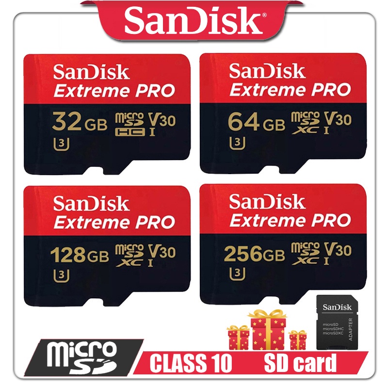 Original ！ U3 128GB SD card 32GB 64GB 256GB 512GB Memory Card C10 A2 90MB/s Micro SD SD717X