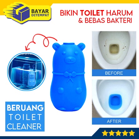 Beruang Biru Cairan Pembersih Kloset Tolilet Automatic Magic Flush Cleaner WC