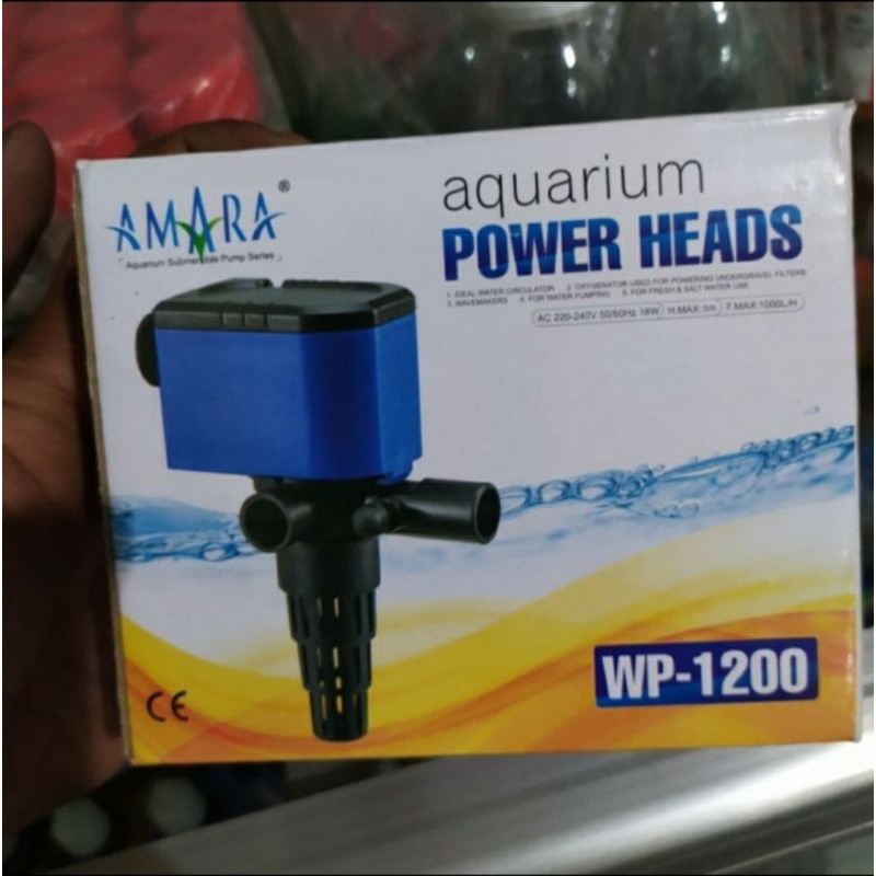 Mesin pompa aquarium power head amara wp 1200 wp1200