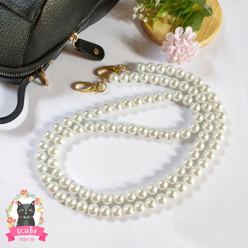 Strap Bag / Tali Tas Manik Mote Mutiara Murah