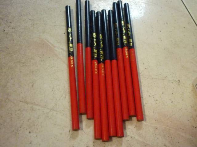 Pensil garis pola MERAH BIRU ORIGINAL CHINA-1