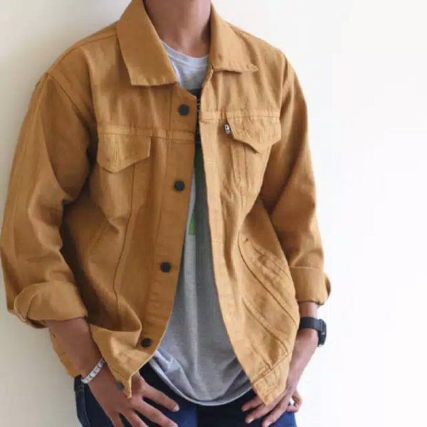 Jaket Jeans Coklat Hijau Army Maroon Abu