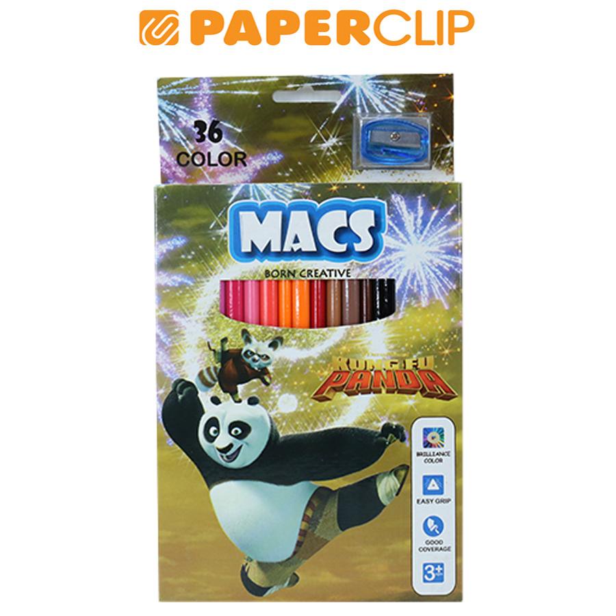 

PENSIL WARNA MACS 40036 36 COLOURS KUNFU PANDA