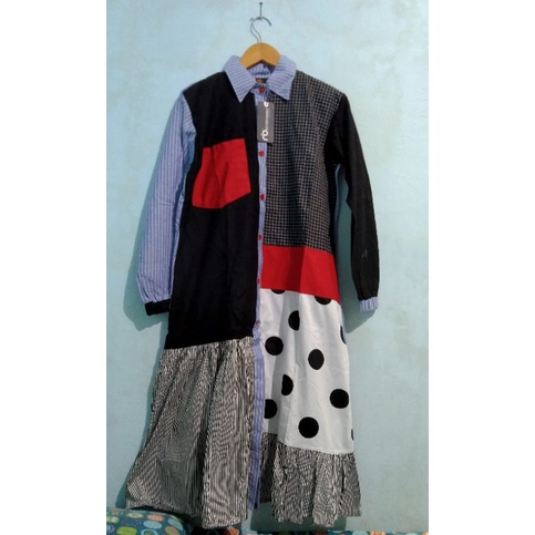 New Tunik Midi dress mix no deenay nadjani monel