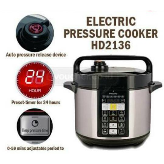 PHILIPS Electric Pressure Rice Cooker HD2136 HD 2136 Penanak nasi philips