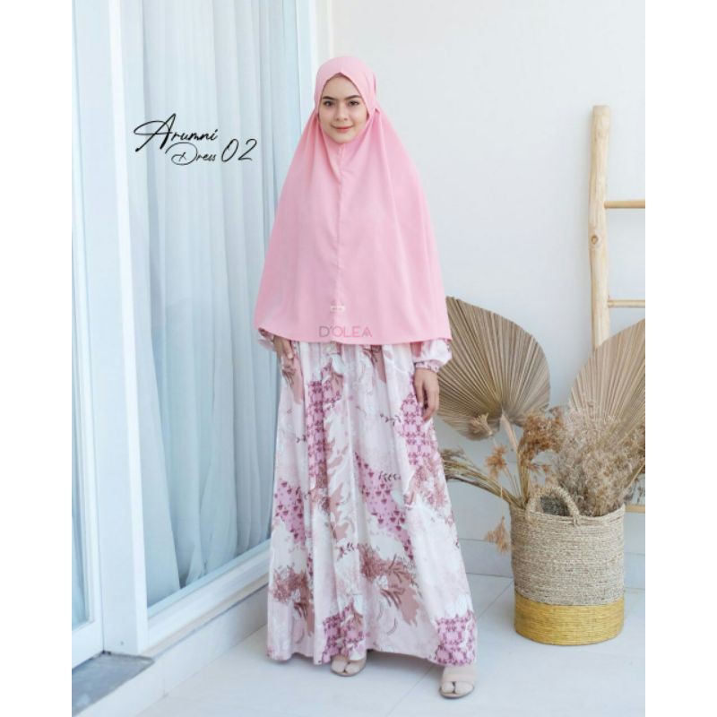 D'Olea gamis motif bunga arumni dress