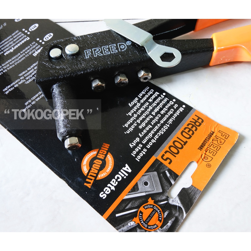 TANG RIPET 2.4mm - 4.8mm - TANG RIVET 9.5&quot; TERMURAH BONUS PAKU RIVET