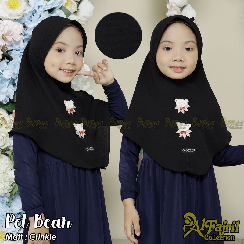 PET CRINCLE BEAR / JILBAB ANAK / HIJAB ANAK / JILBAB BERGO ANAK / JILBAB INSTAN ANAK /HIJAB INSTAN ANAK / JILBAB ANAK BONEKA