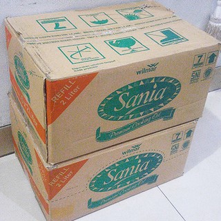 1 Karton Dus Minyak Goreng Sania 2 Liter (isi 6pcs) Harga Grosir