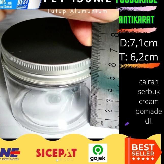 Serba murah ¯➦ jar toples plastik pet 150 ml tutup alumunium New Arrival