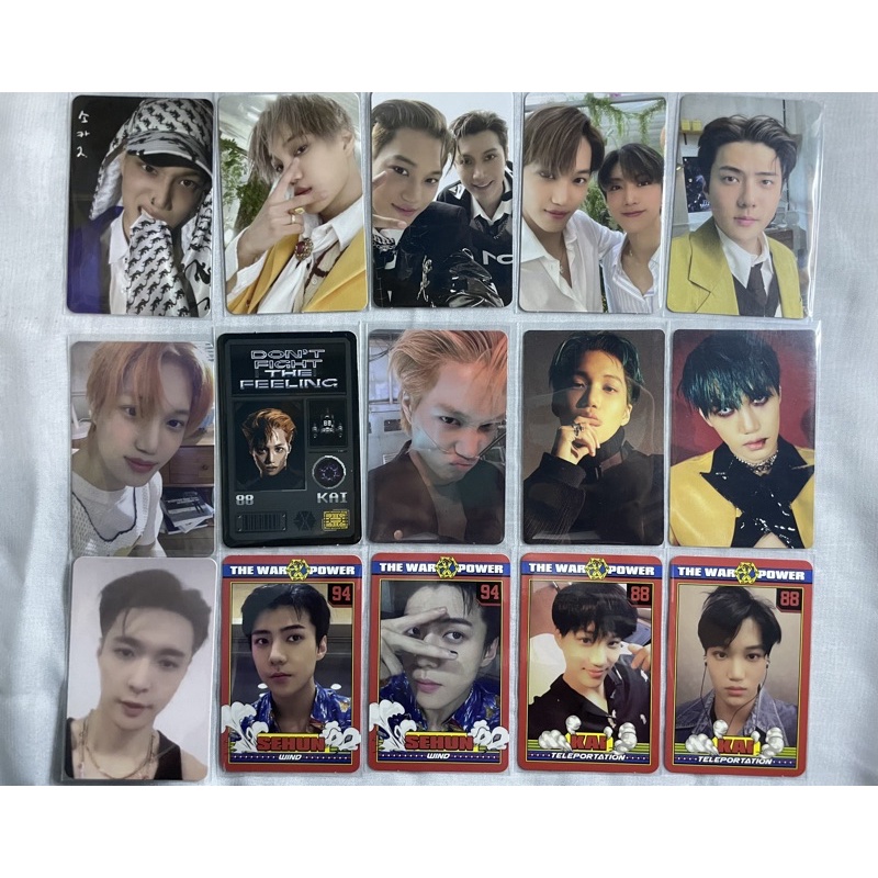 PHOTOCARD KAI SEHUN LAY EXO Y VER FLIPBOOK TEN SUPER ONE EXPANSION ID CARD DFTF 2 OBSESSION AR DFTF 